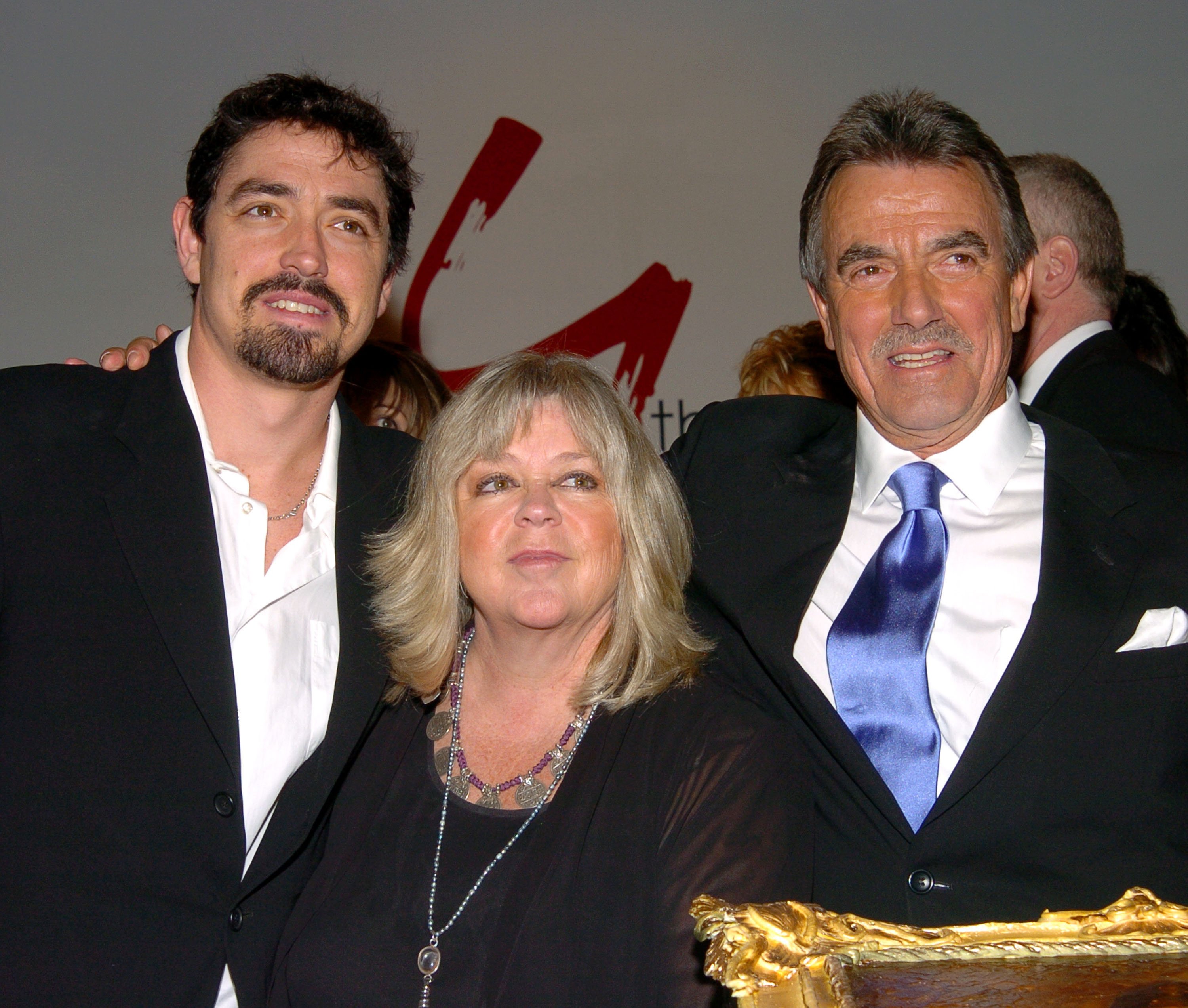 Christian Gudegast, Gale Gudegast, and Eric Braeden as Braeden celebrates his 25th Anniversary on "The Young and the Restless" |  Source: Getty Images