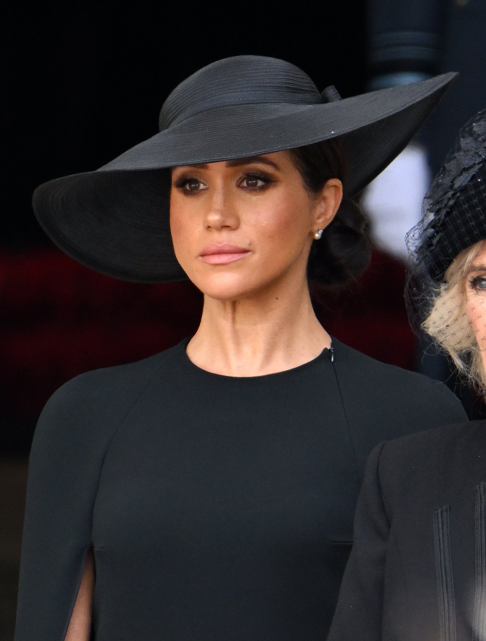 Meghan, Duchess of Sussex during Queen Elizabeth II's state funeral at Westminster Abbey on September 19, 2022 in London, England | Source: Getty Images