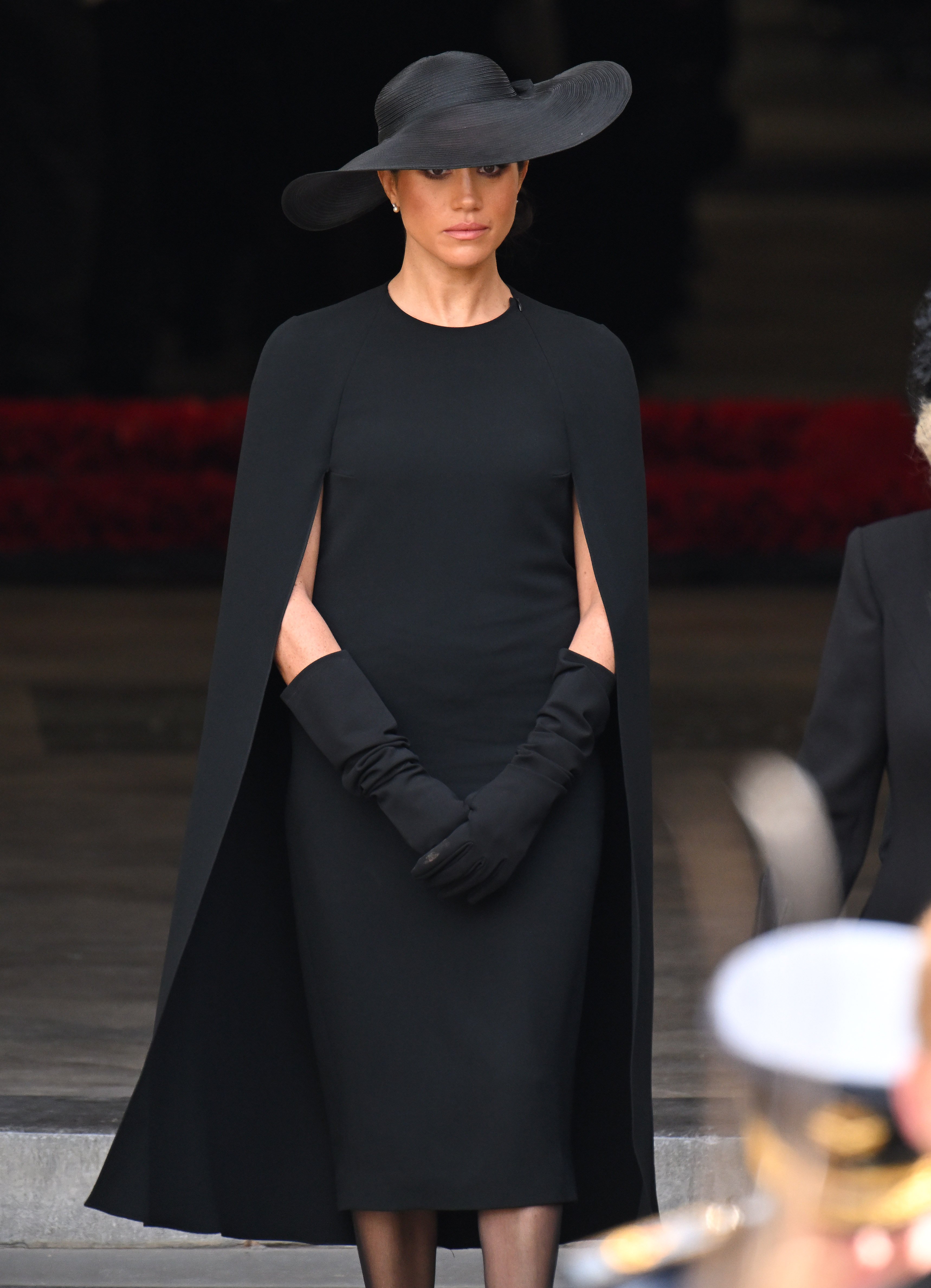 Meghan, Duchess of Sussex during Queen Elizabeth II's state funeral at Westminster Abbey on September 19, 2022 in London, England |  Source: Getty Images 