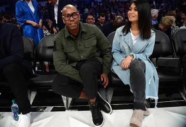 Dave Chappelle and his wife Elaine attend the 2018 NBA All-Star Game on February 18, 2018 |  Photo: Getty Images