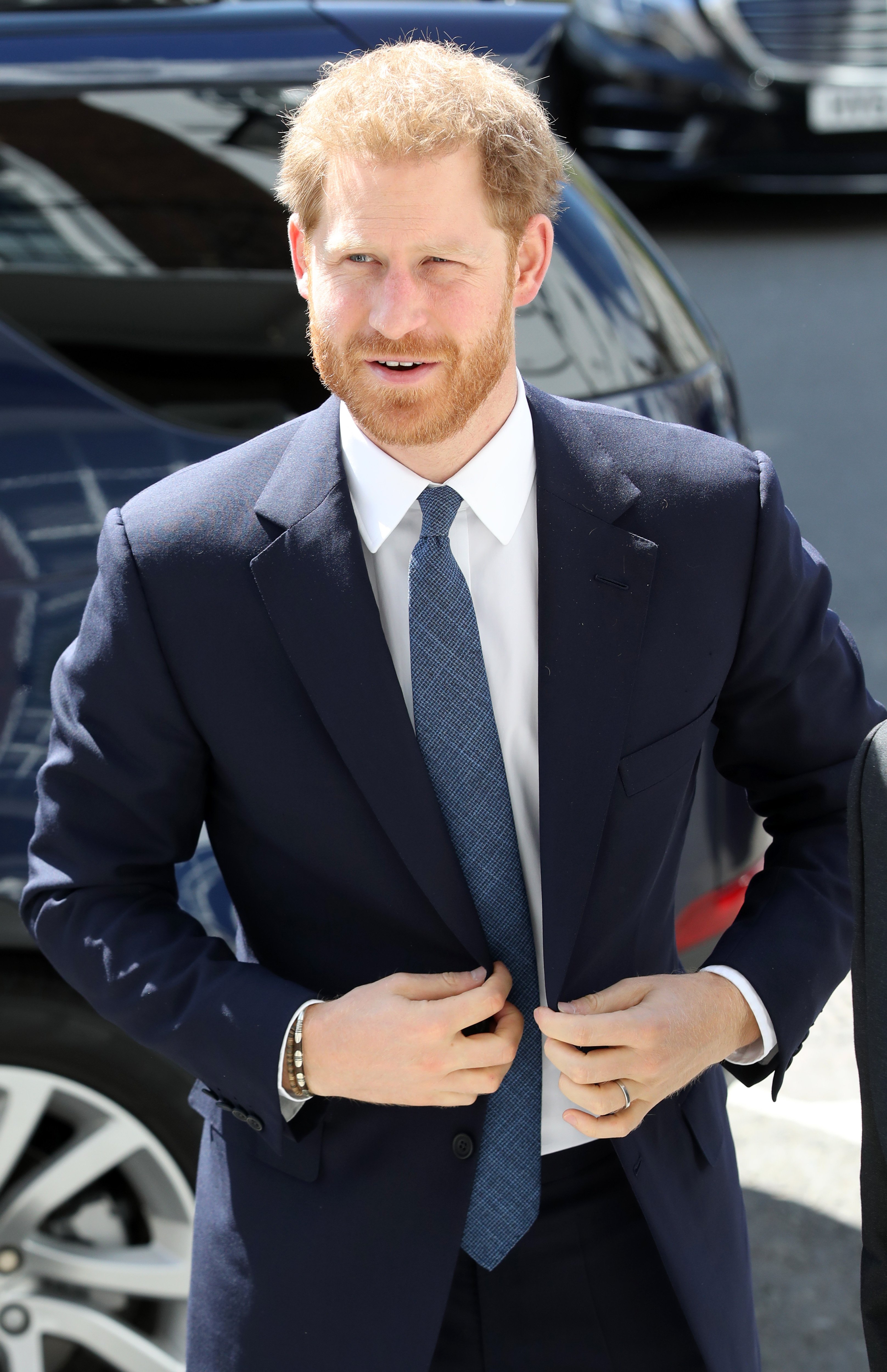 Prince Harry, Duke of Sussex, arrives at Chatham House on June 17, 2019 in London Colney, England.  Source: Getty Images
