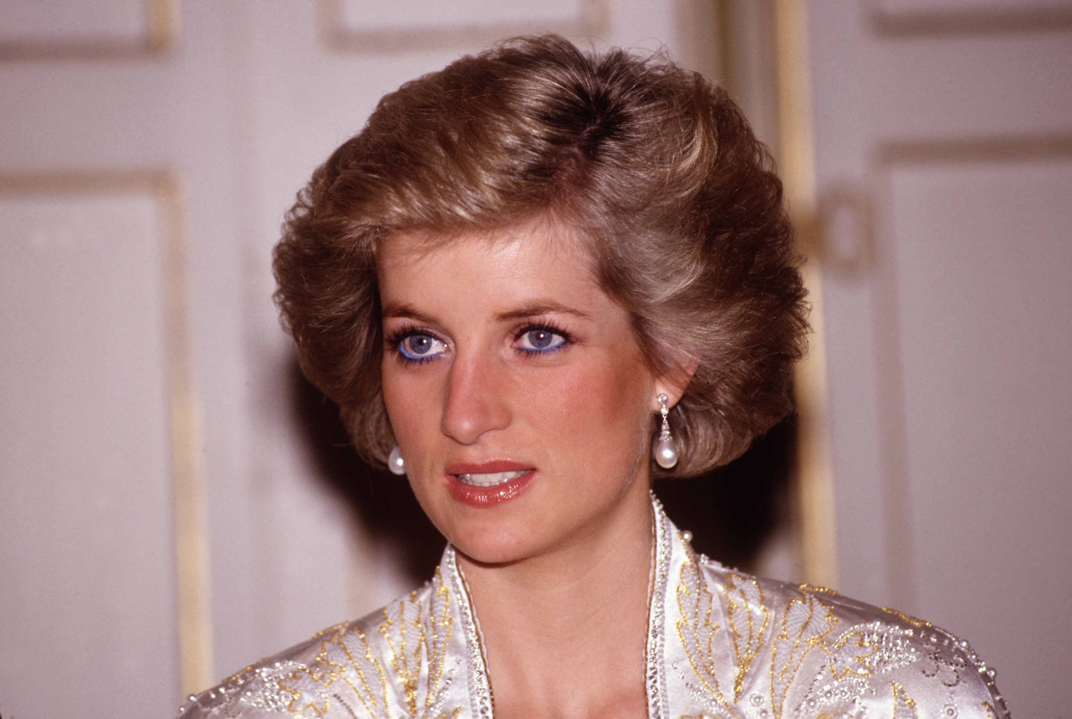 Diana Princess in November 1988 at the Elysee Palace in Paris, France |  Source: Getty Images