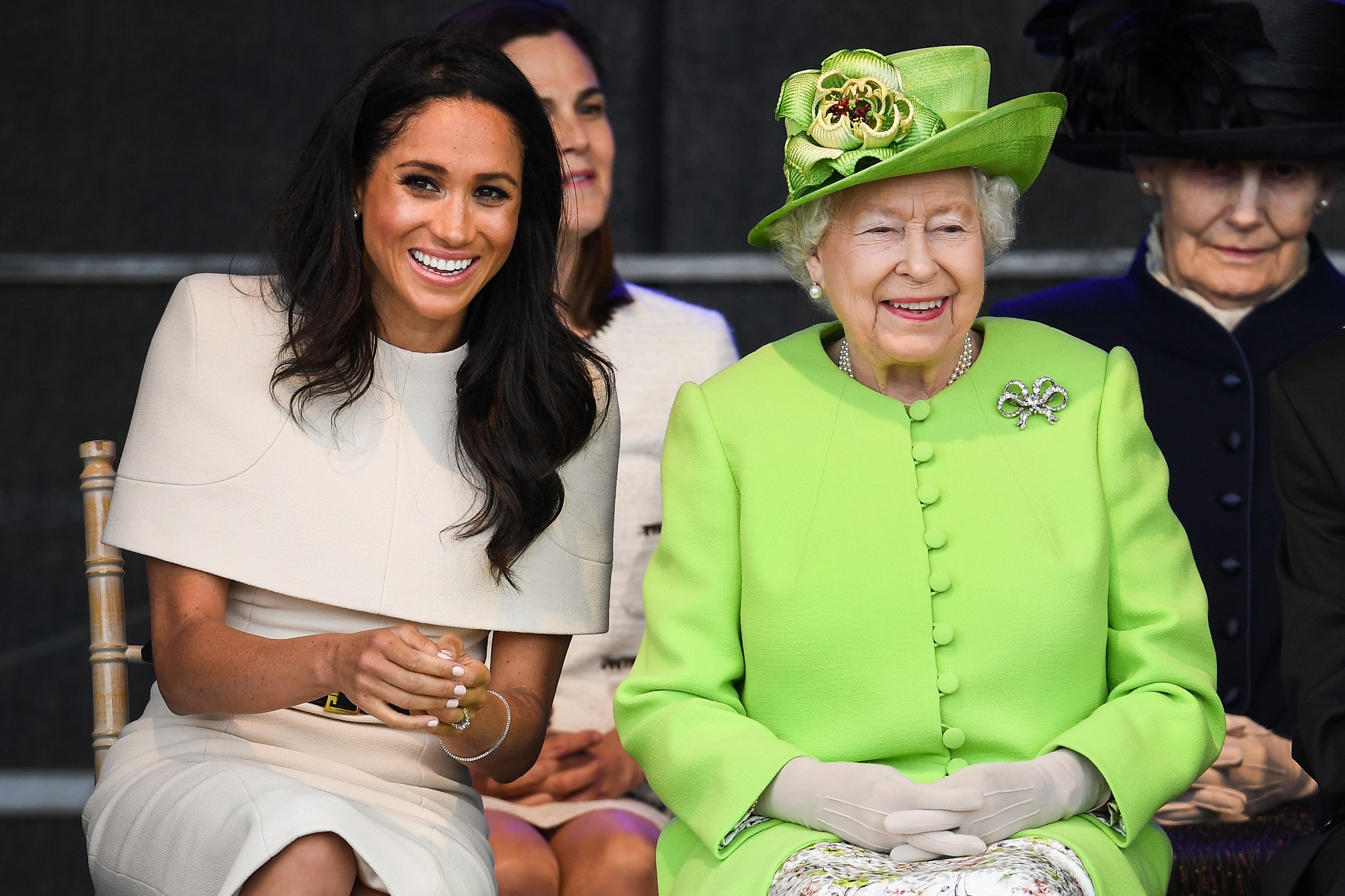 Meghan Markle and Queen Elizabeth II in Chester, England, 2018. | Source: Getty Images