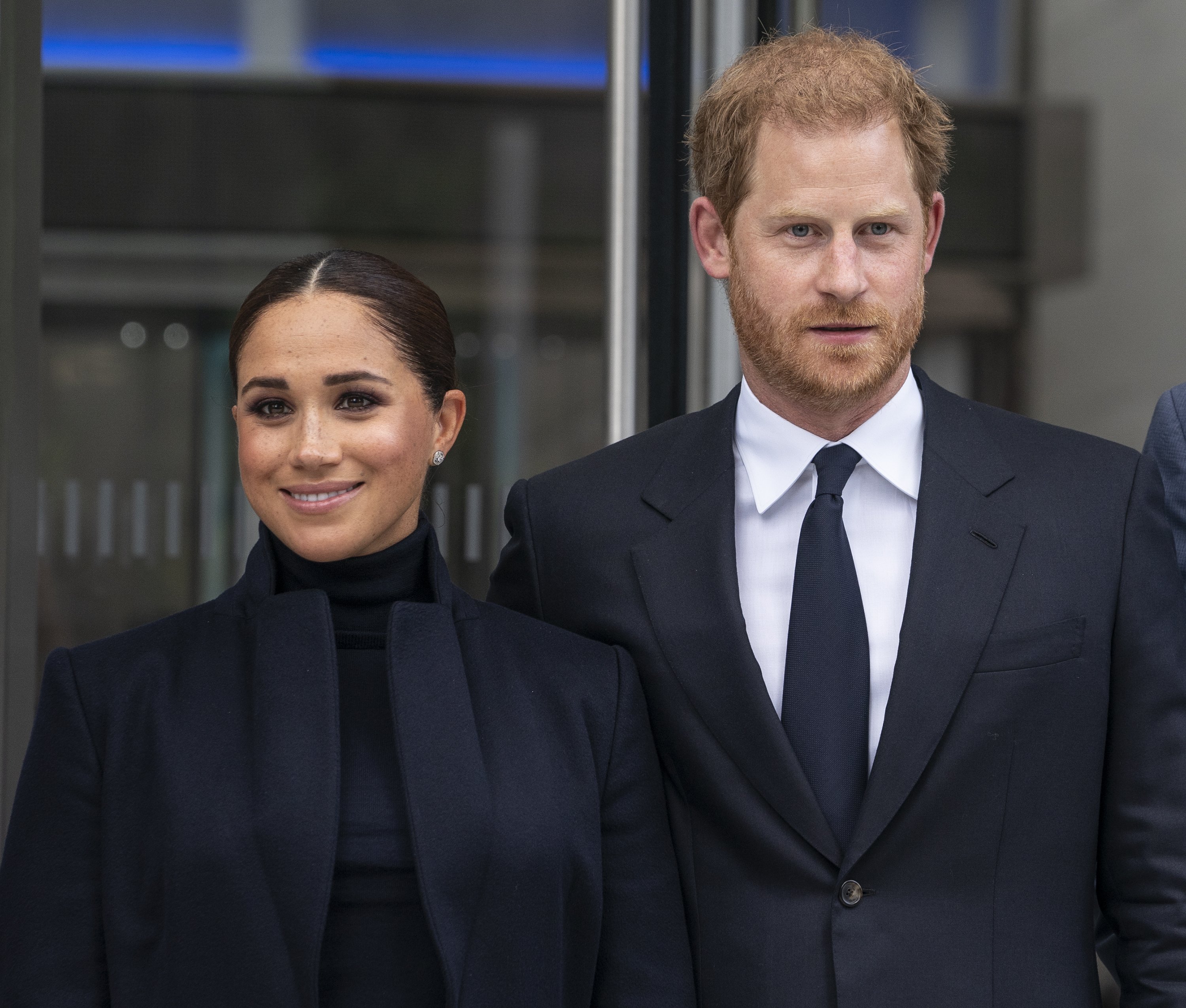 Prince Harry and Meghan Markle visit One World Observatory on the 102nd floor of the Freedom Tower of the World Trade Center on September 23, 2021 in New York, United States |  Source: Getty Images