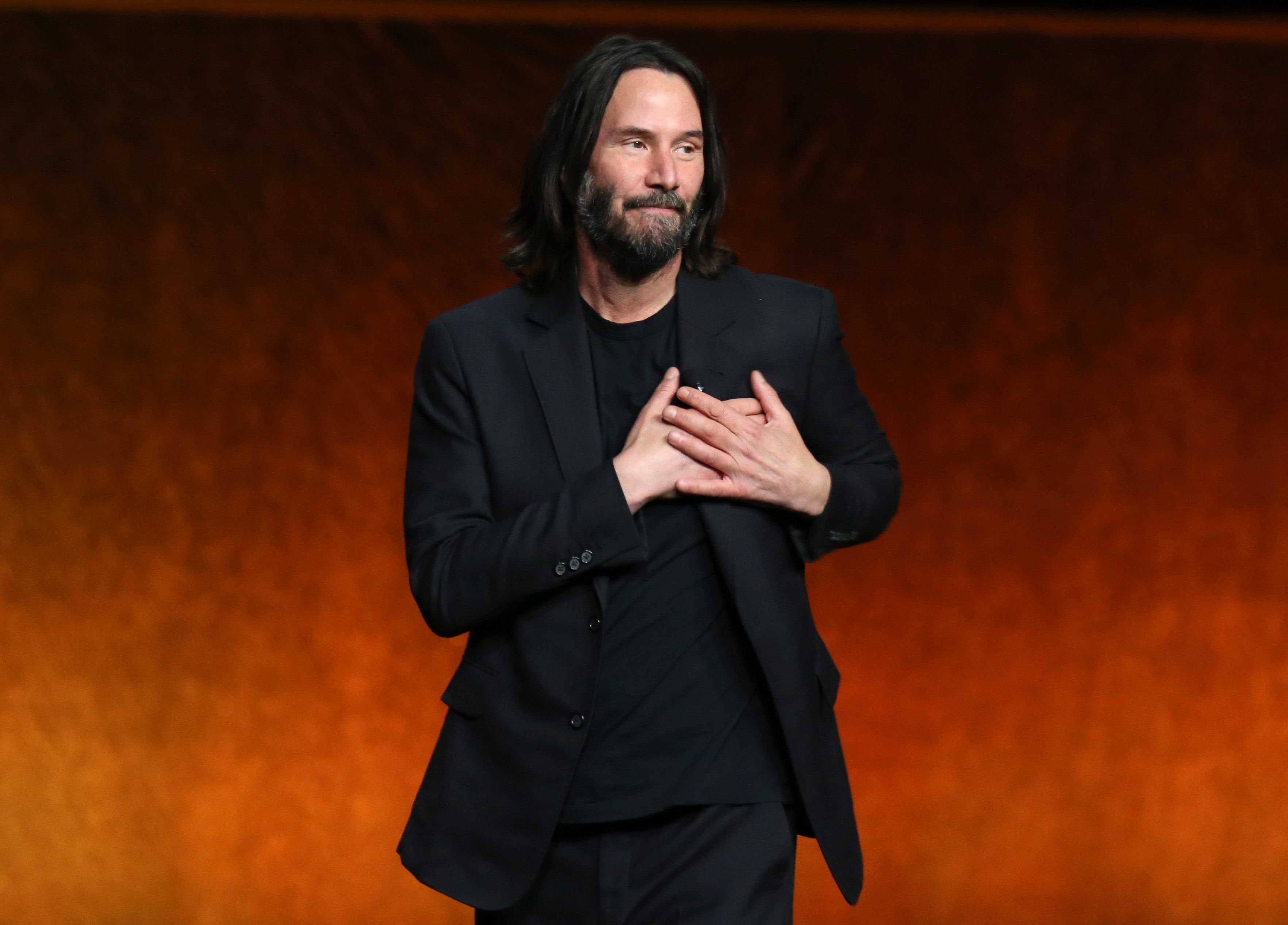 Keanu Reeves during the Lionsgate Exclusive Presentation at Caesars Palace during CinemaCon 2022 on April 28, 2022 in Las Vegas, Nevada.  |  Source: Getty Images